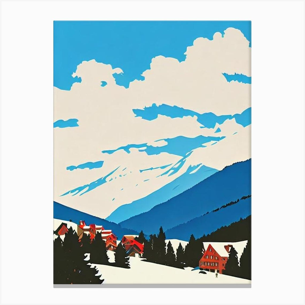 Courchevel 2 France Midcentury Vintage Poster