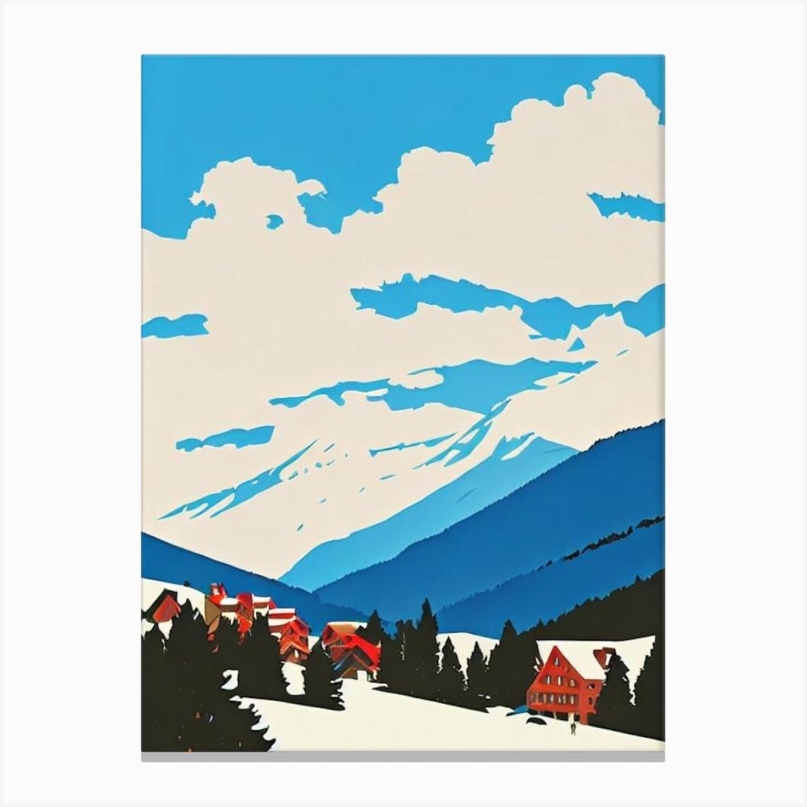 Courchevel 2 France Midcentury Vintage Poster