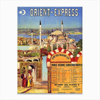 Orient Express Vintage Travel Poster