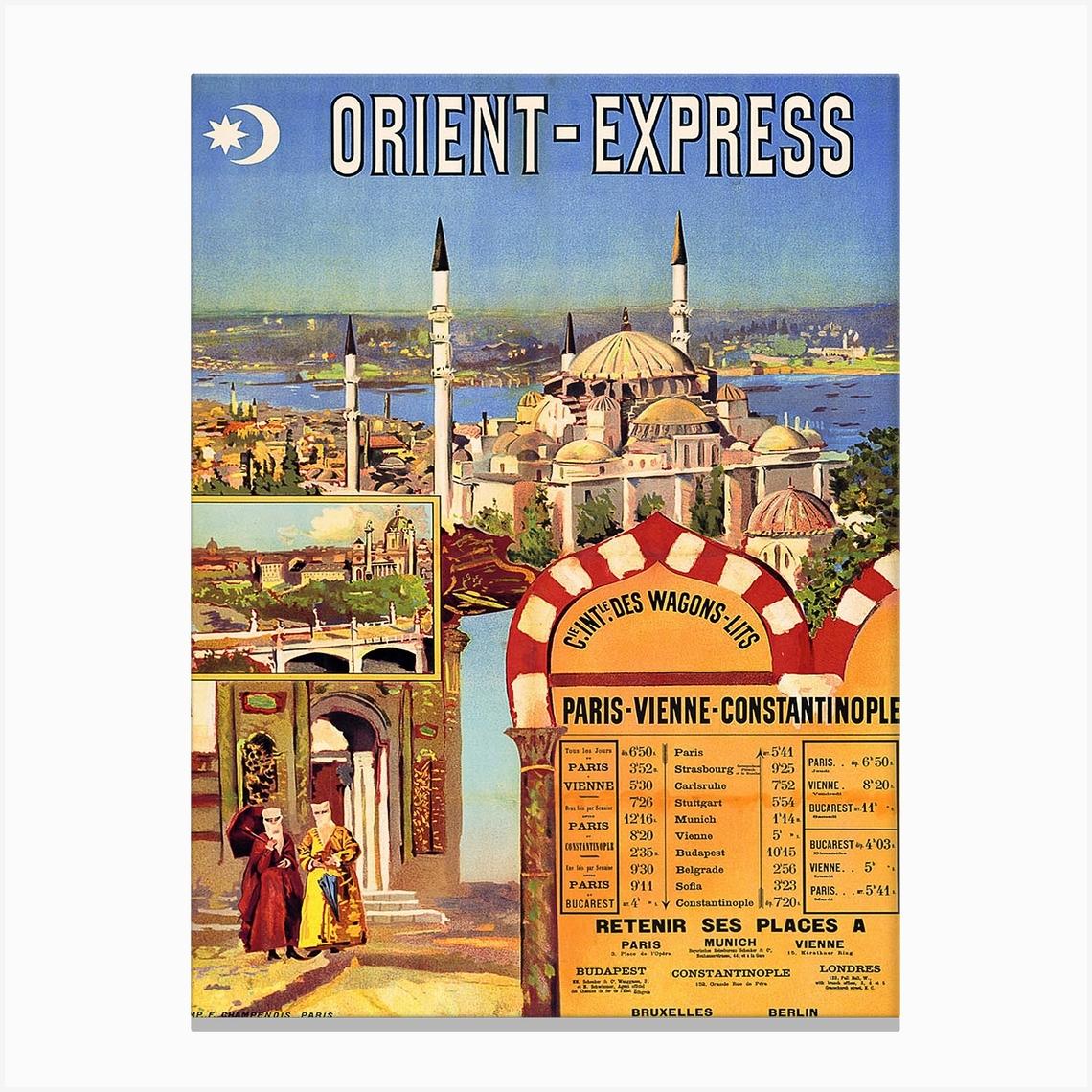 Orient Express Vintage Travel Poster