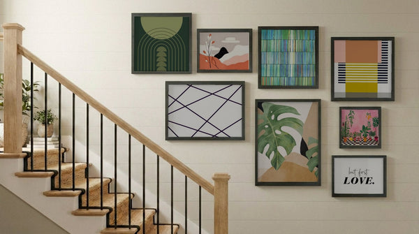 Feminine Art Style 8 Piece Staircase Gallery Wall