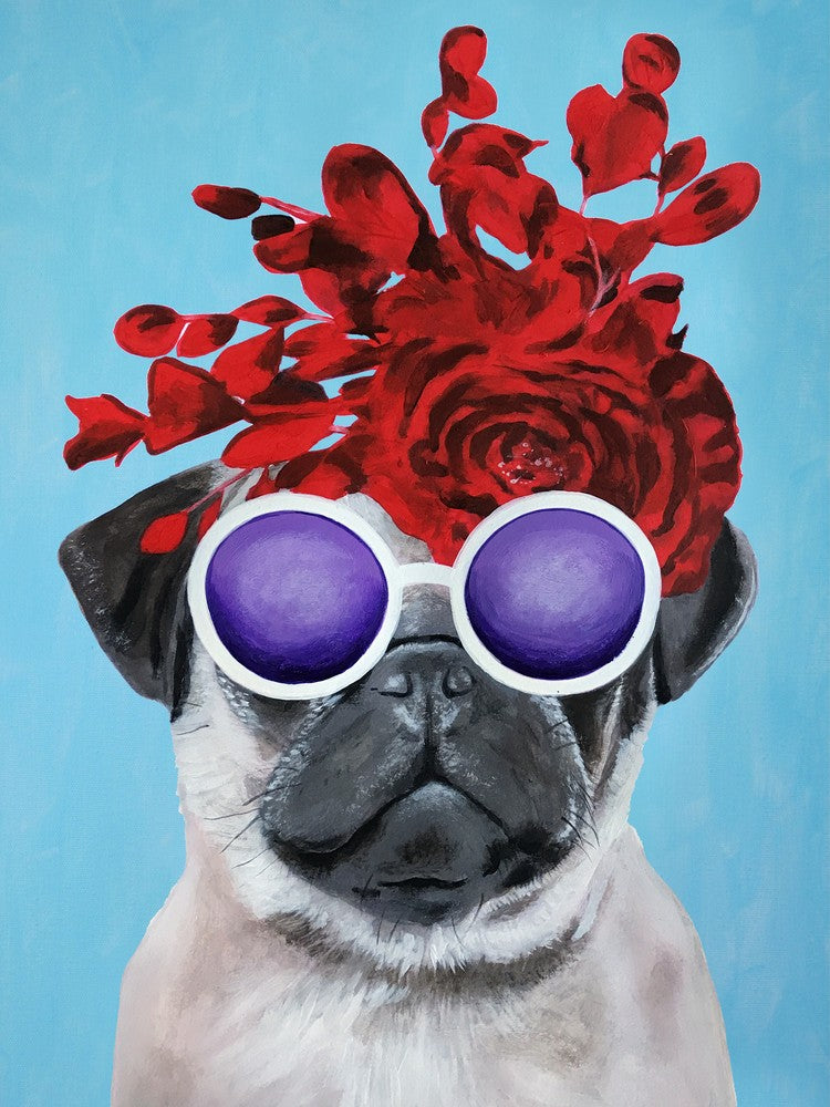 Flower Power Pug