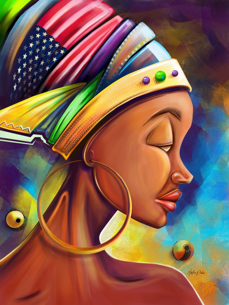 Vibrant African American Woman
