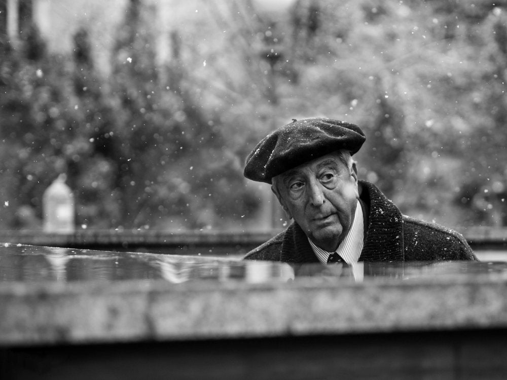 Man In Falling Snow