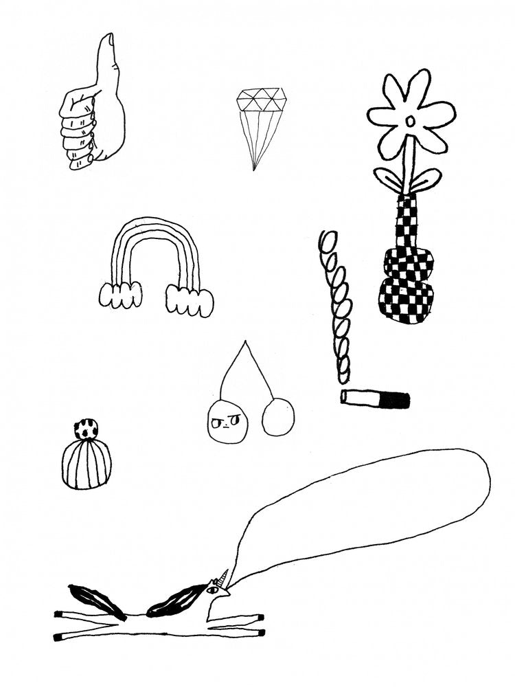 Whimsical Unicorn Doodles