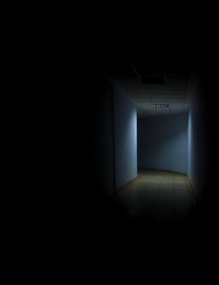 Mysterious Blue Corridor