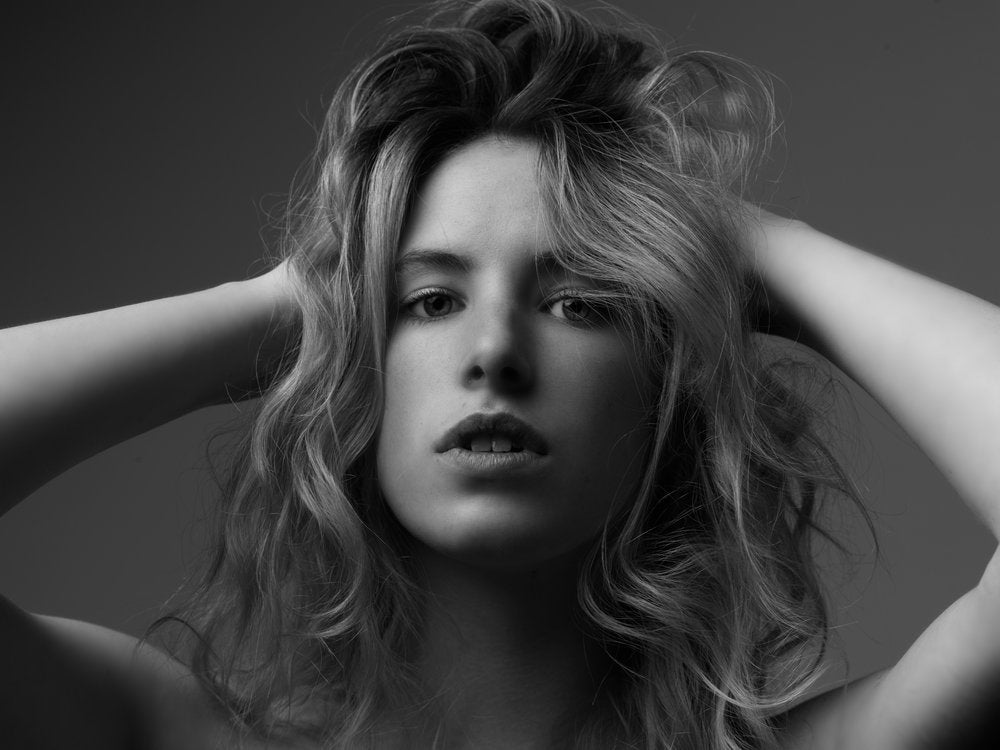 Young Woman's Intense Gaze