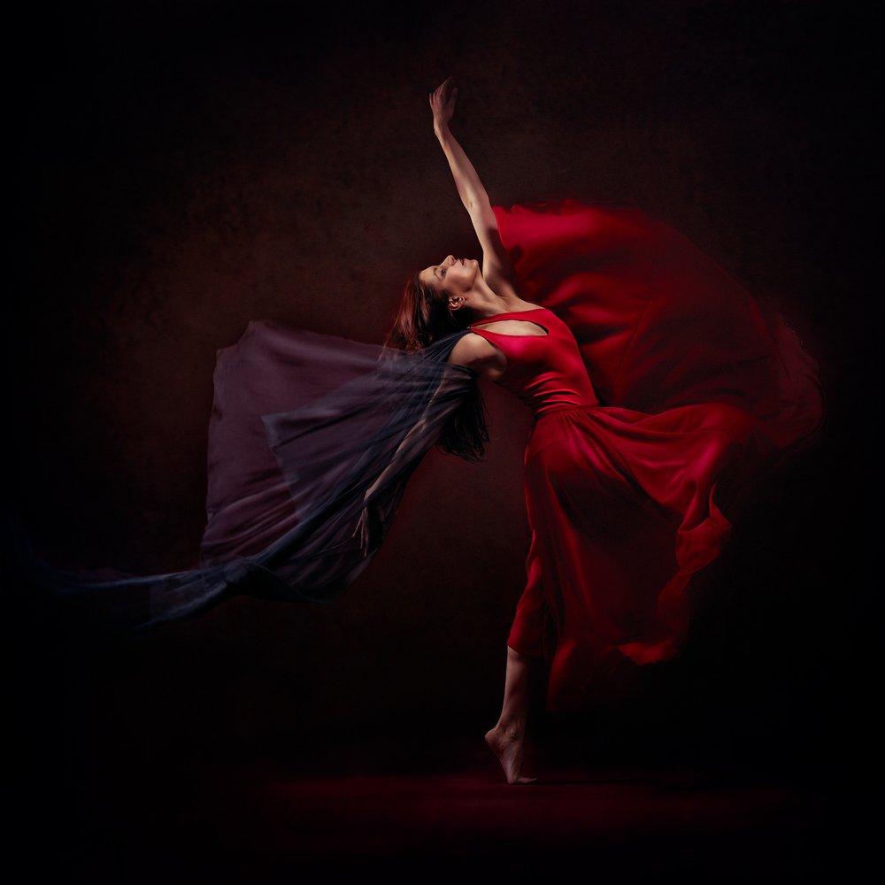 Flowing Red Dance