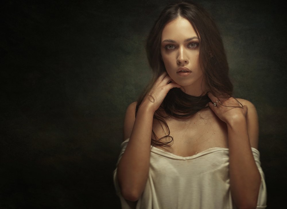 Pensive Woman Portrait