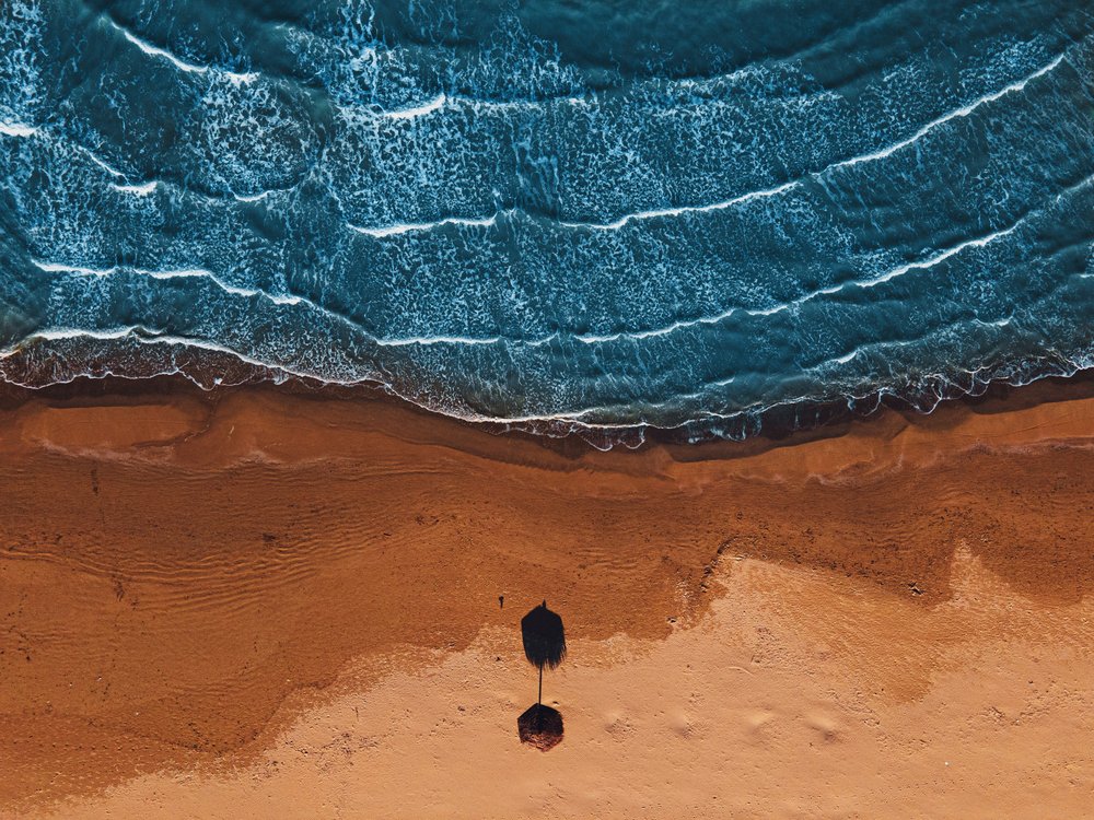 Aerial Beach Umbrella