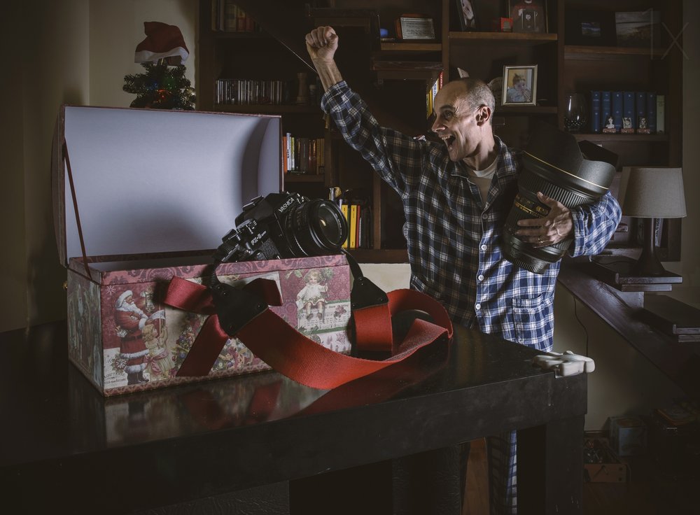 Happy Man Christmas Camera