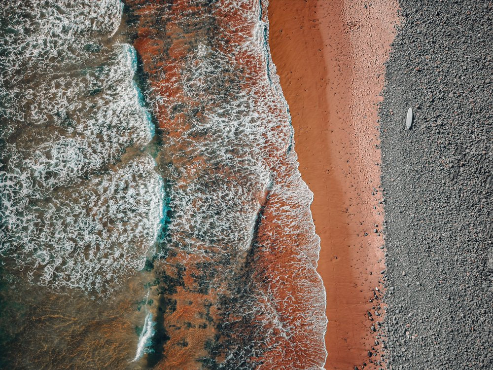 Aerial Beach Surf