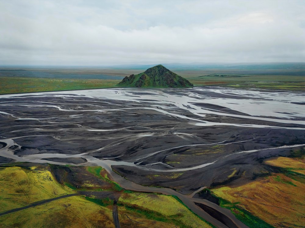 Braided River Mountain Landscape