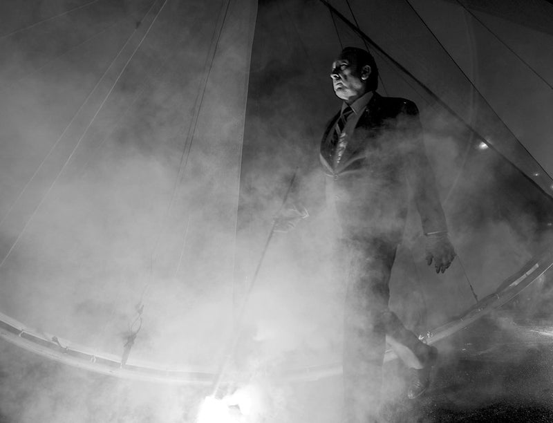 Mysterious Man in Smoke