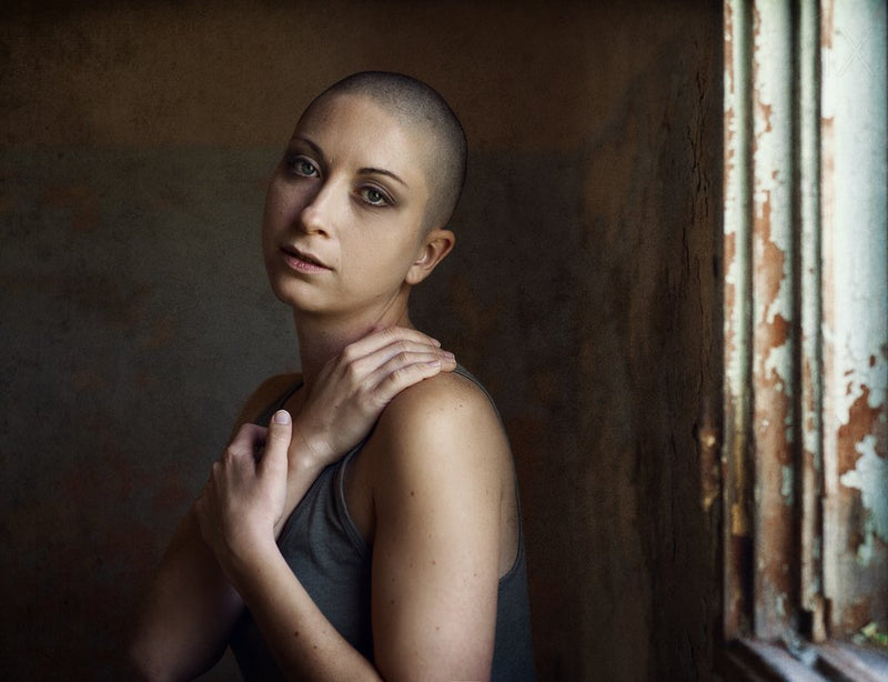 Thoughtful Shaved Portrait