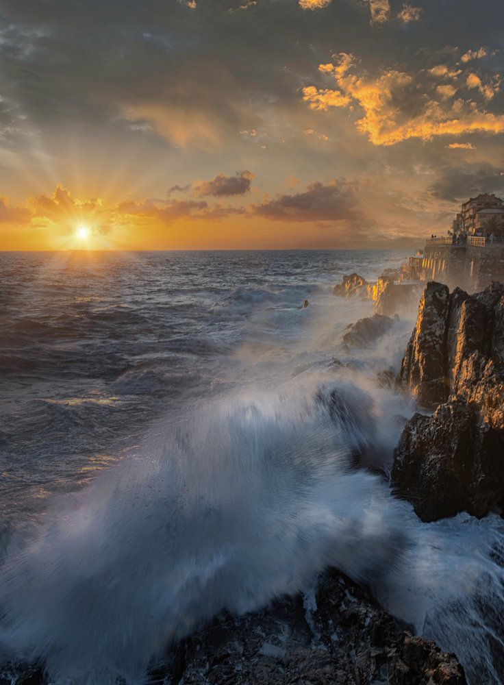 Dramatic Coastal Sunset