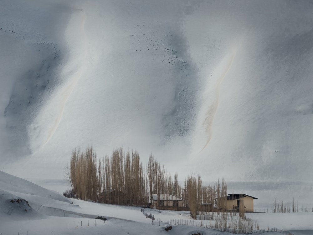 Isolated Snowy Village