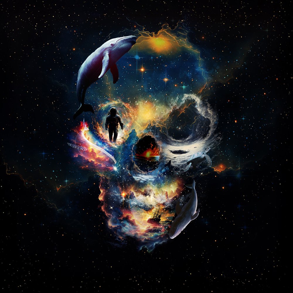 Space Whale Skull