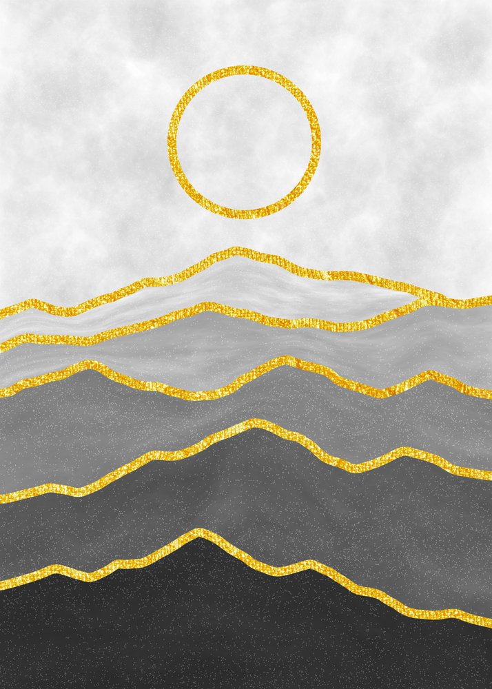 Abstract Golden Peaks