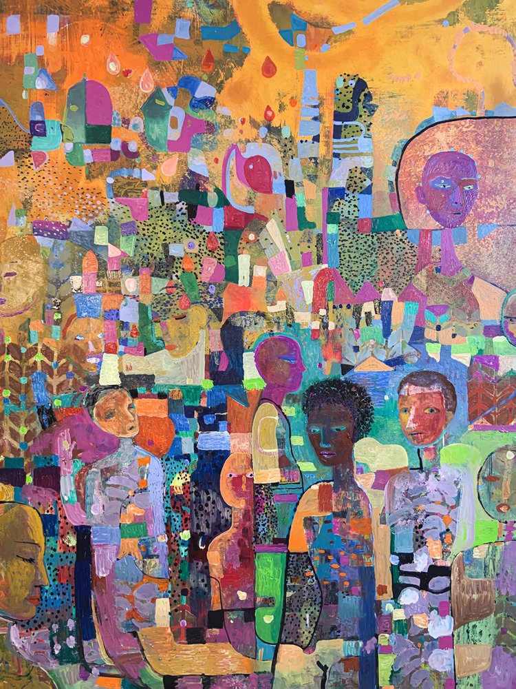 Vibrant People Abstract