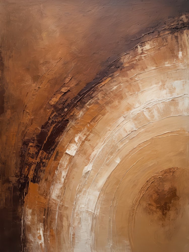 Earthy Arcs Abstract