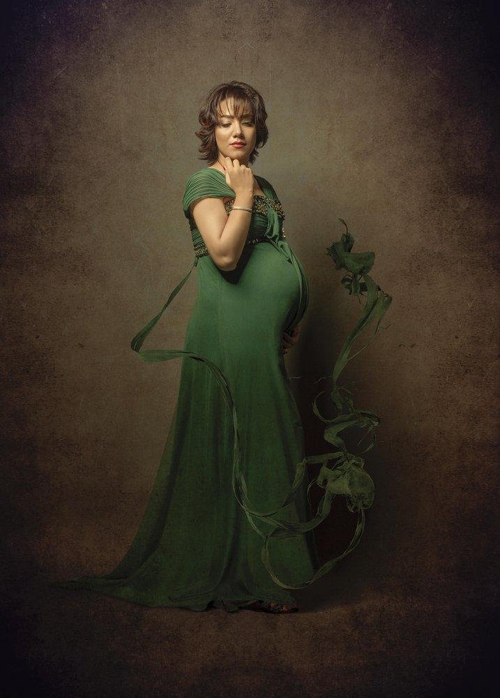 Serene Maternity Portrait