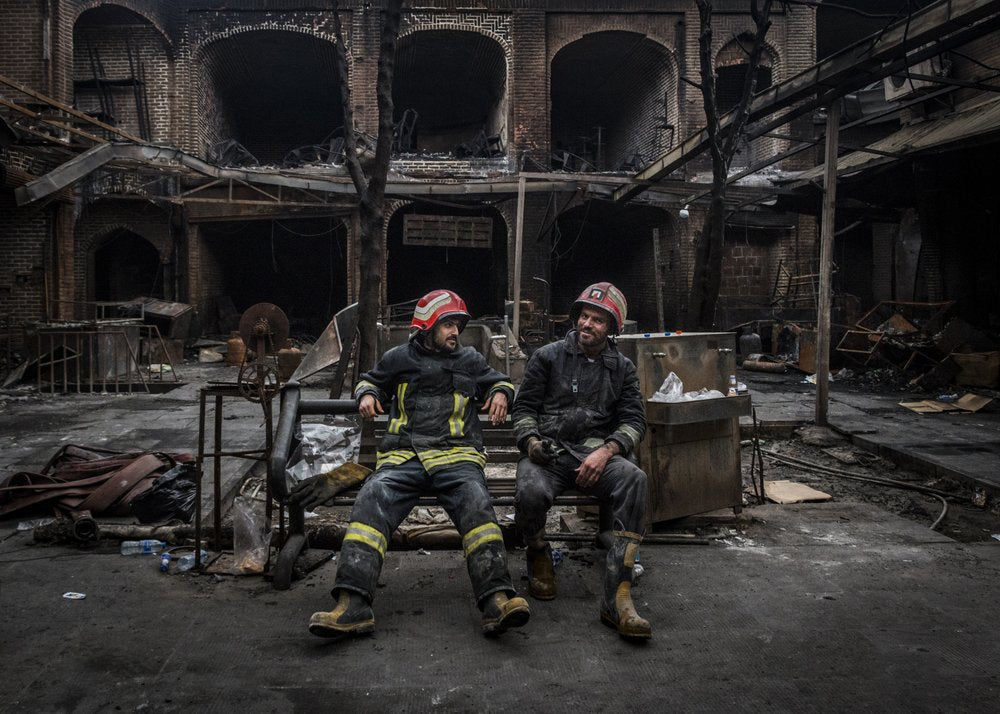 Firefighters Aftermath Rest