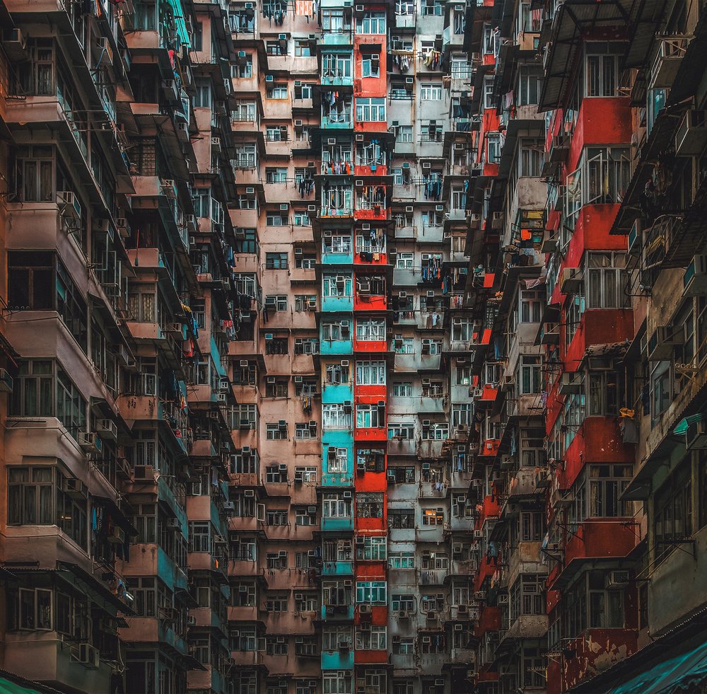 Colorful Apartment Blocks
