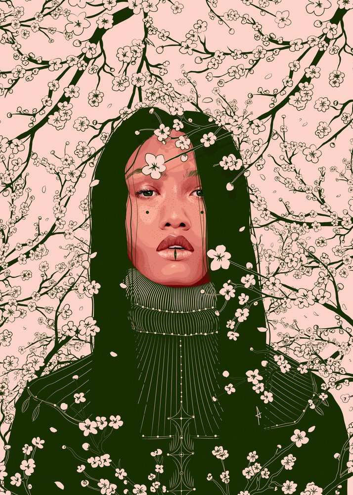 Cherry Blossom Woman