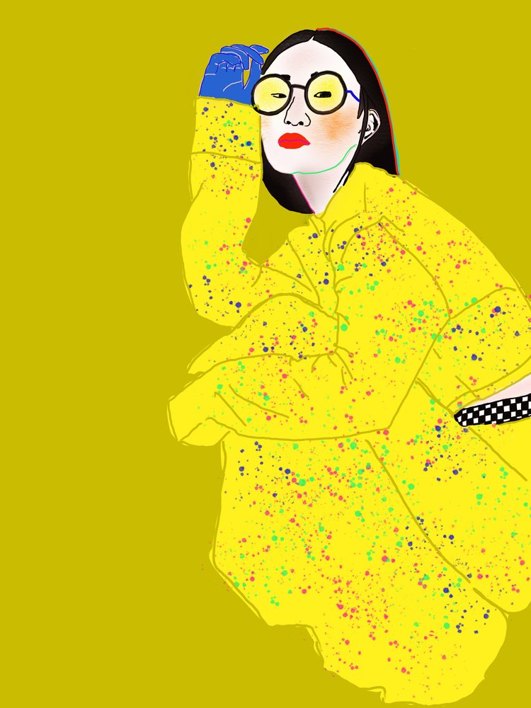 Yellow Splatter Style