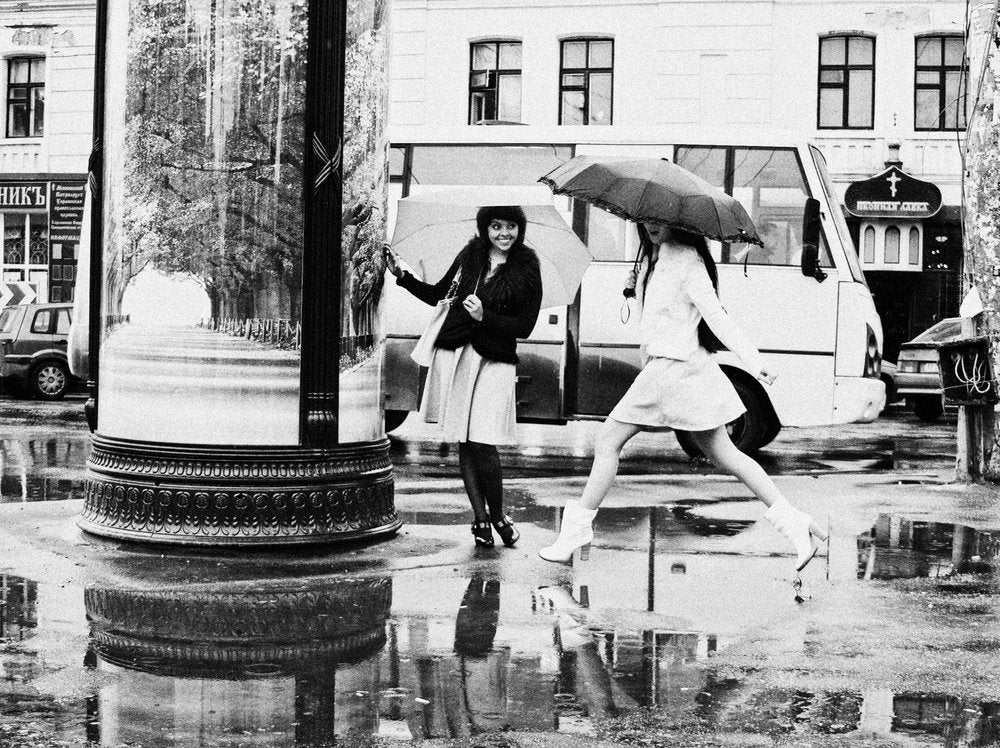 Joyful City Rain Walk