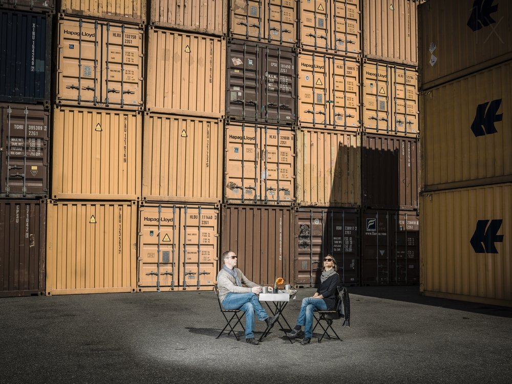 Coffee Among Containers
