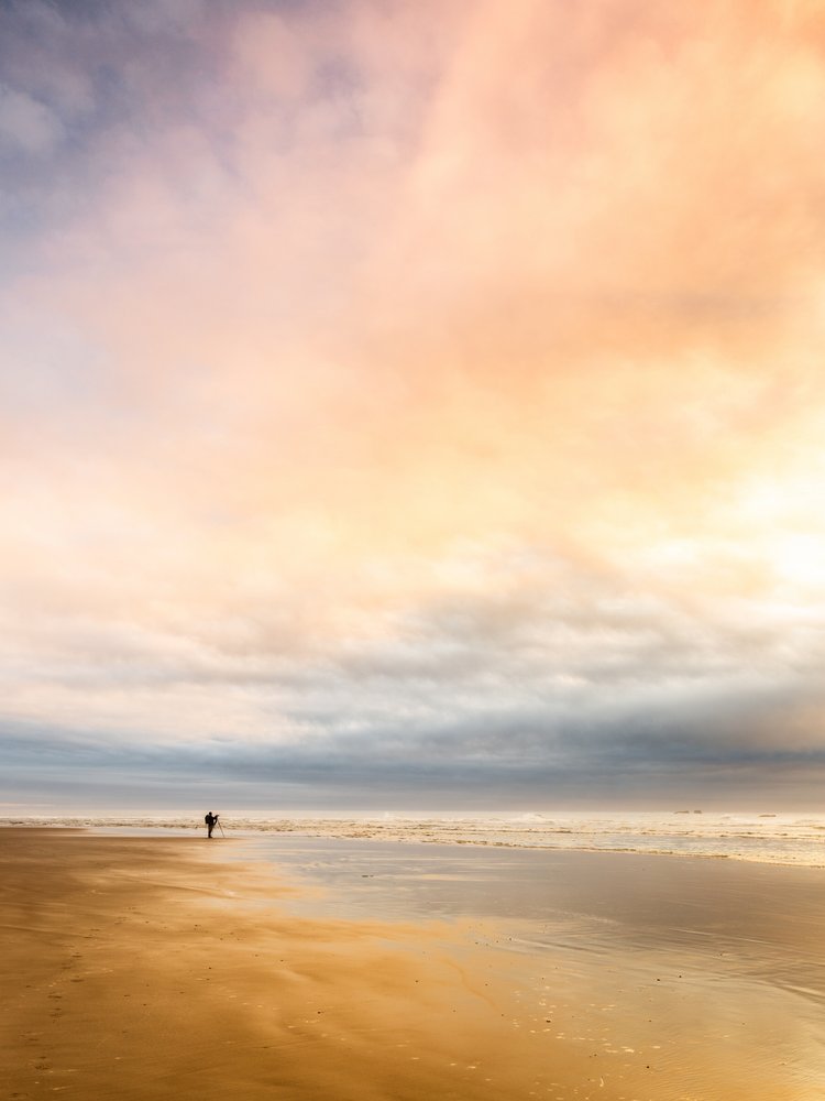 Golden Hour Beach Stroll