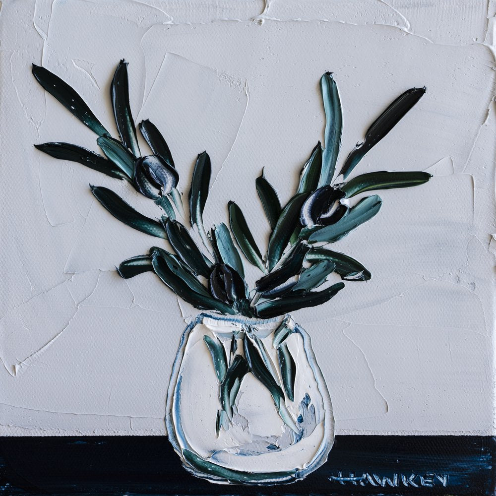 Textured Olive Branches