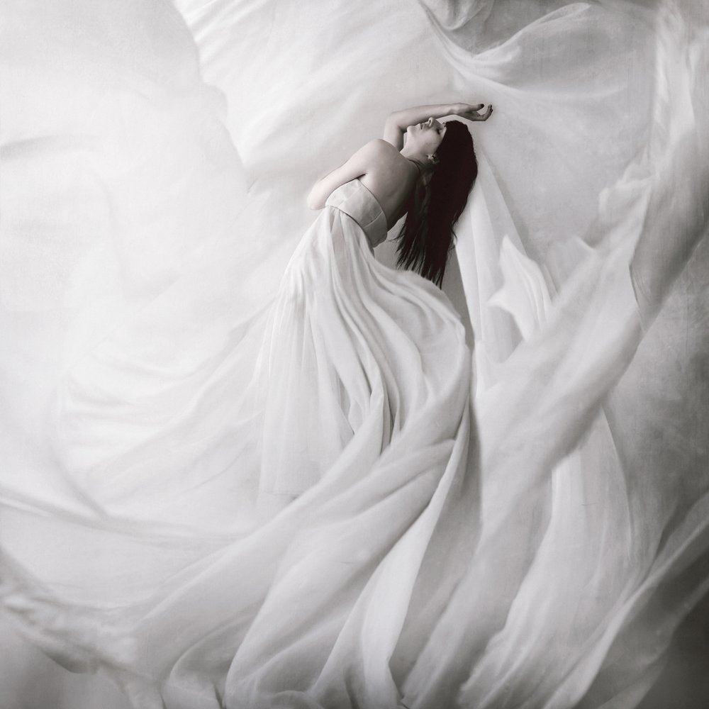 Ethereal White Flowing Grace