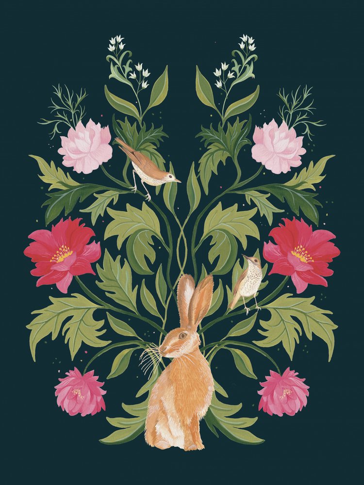 Whimsical Woodland Rabbit