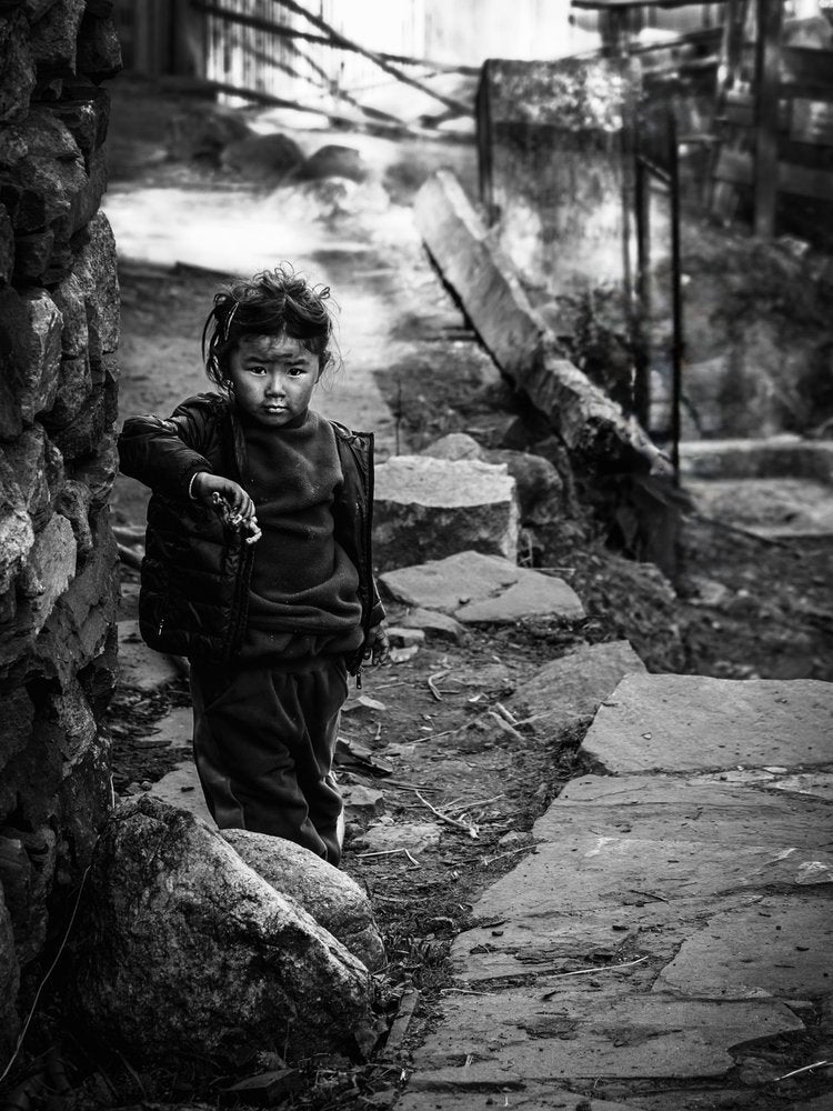 Young Girl's Serious Gaze