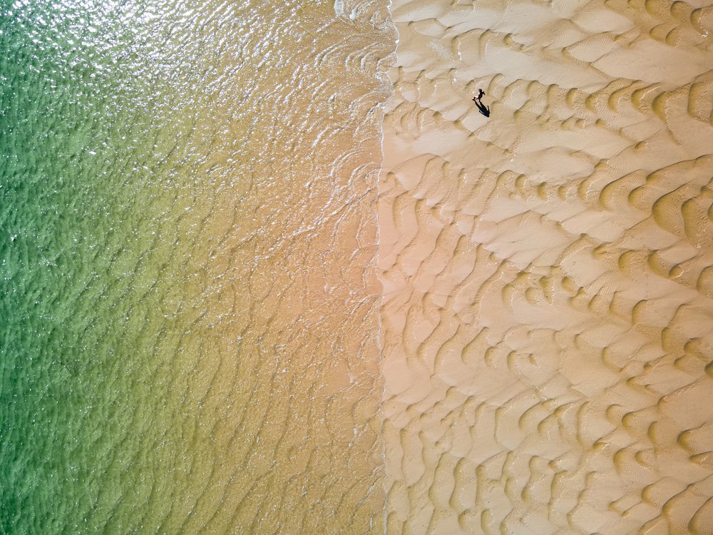 Aerial Beach Walk