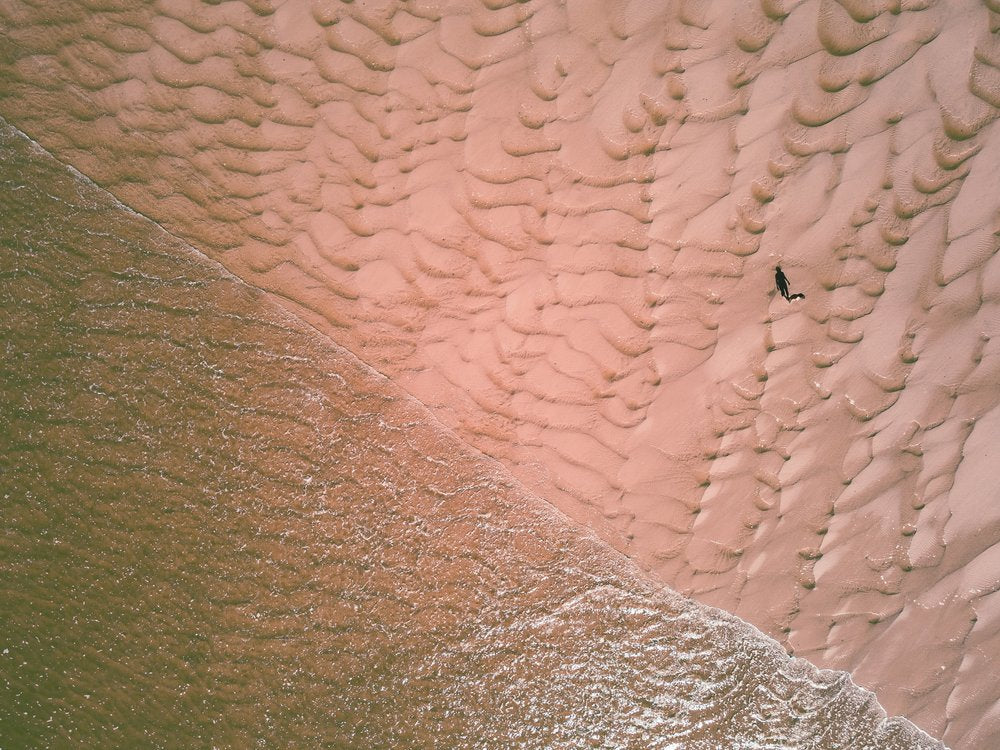 Solitary Beach Walk