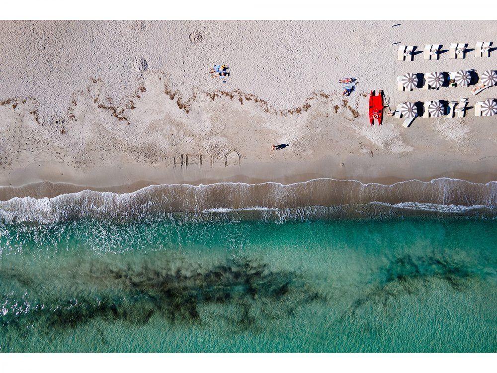 Aerial Turquoise Beach Paradise