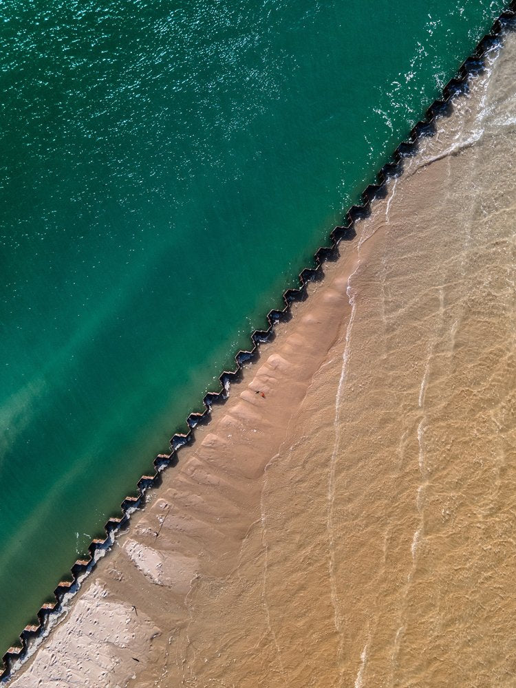 Green Water Meets Sand