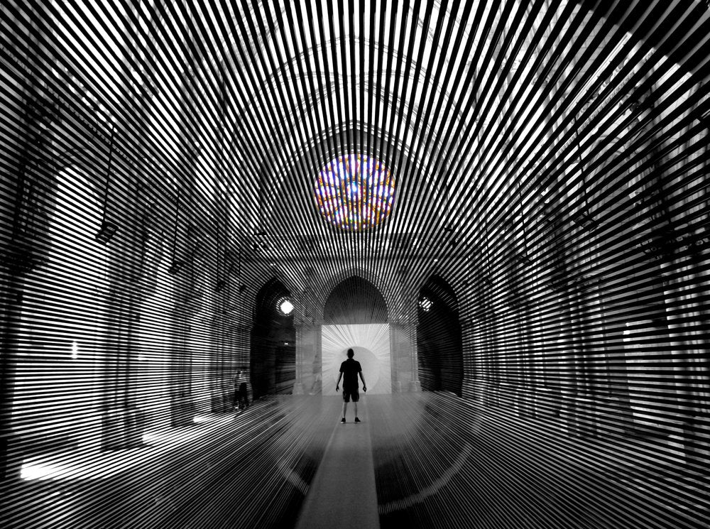 Geometric Church Interior