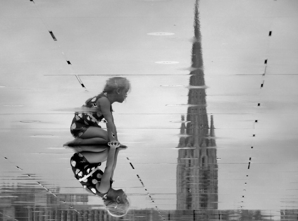 Little Girl Spire Reflection