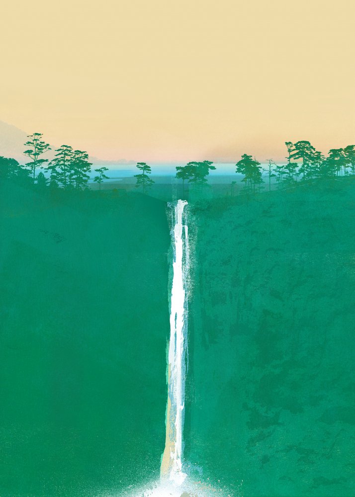 Serene Waterfall Cascade