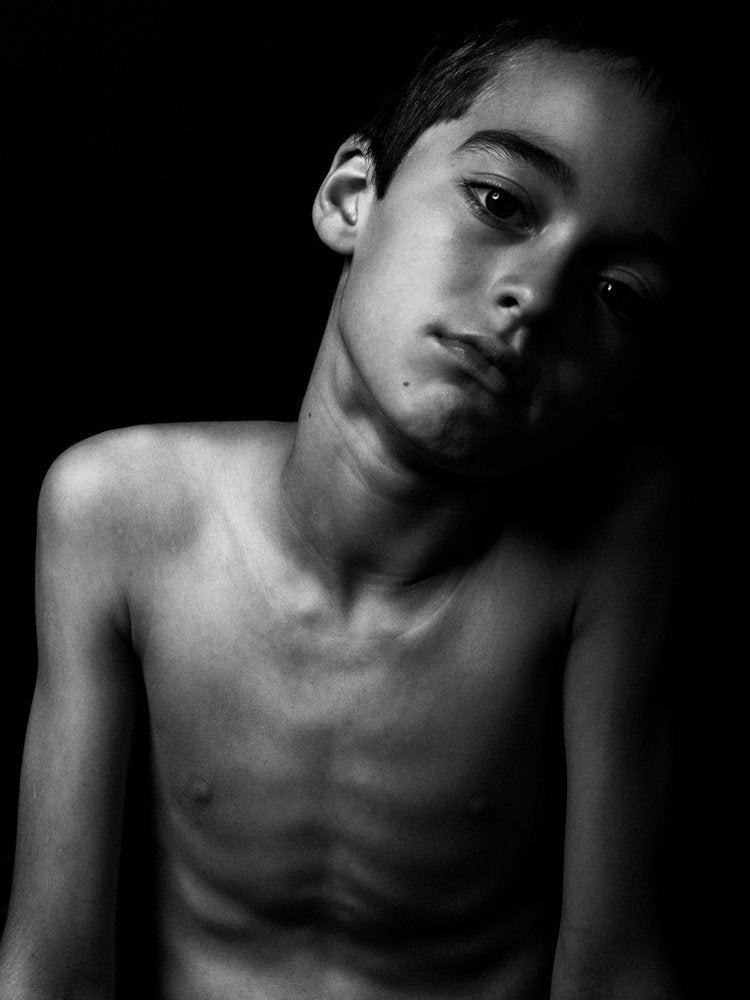 Pensive Young Boy
