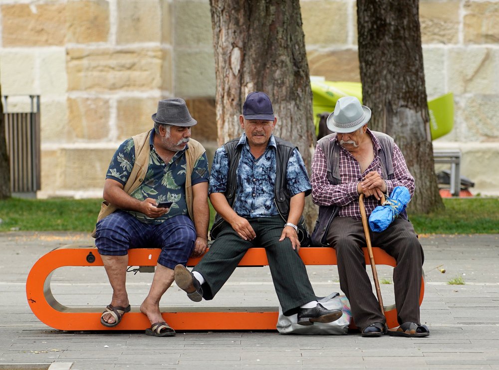 Older Men on a Bench