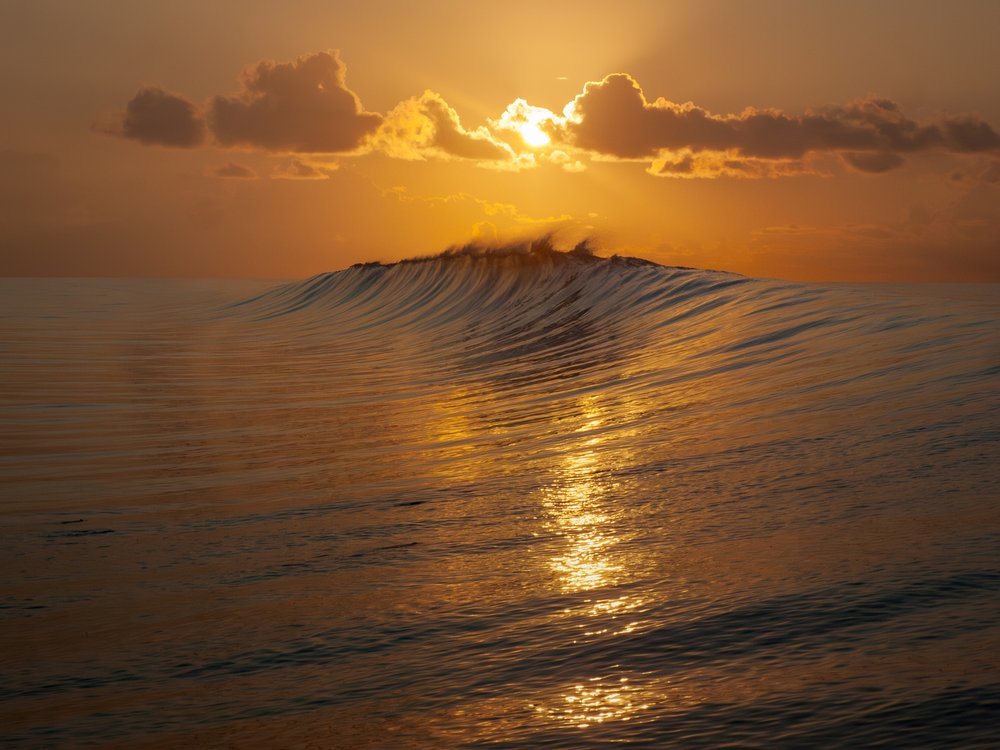 Golden Wave Sunset