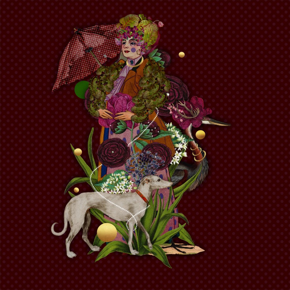 Elegant Lady Floral Fantasy