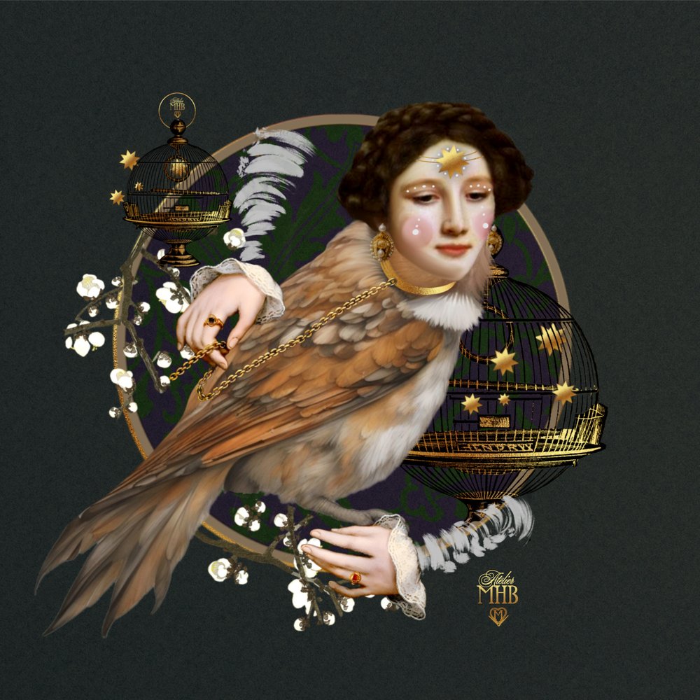 Elegant Bird Woman