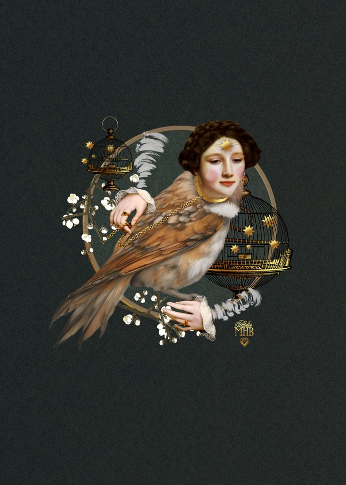 Surreal Bird Woman